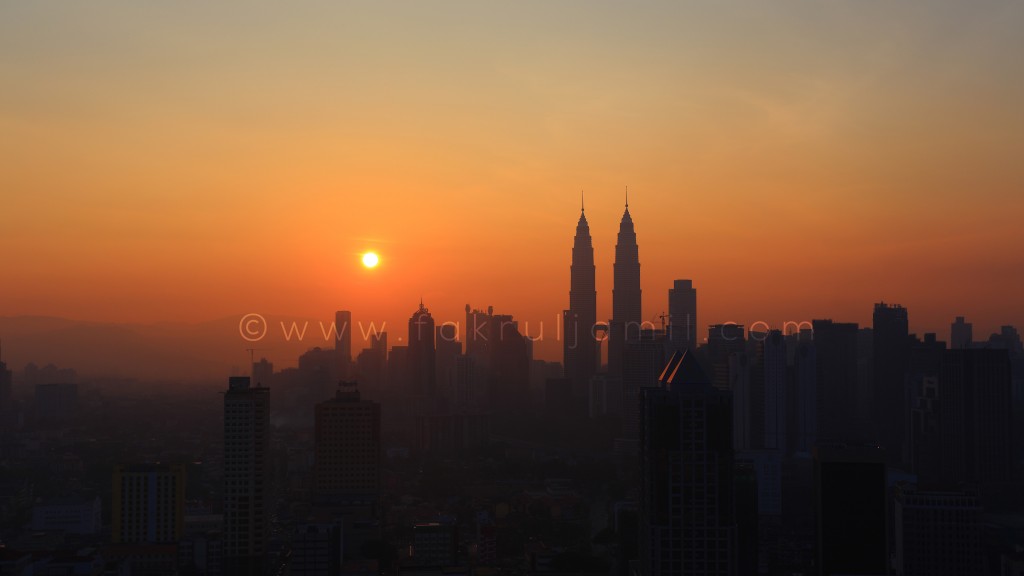 Kuala Lumpur City on Silhouette