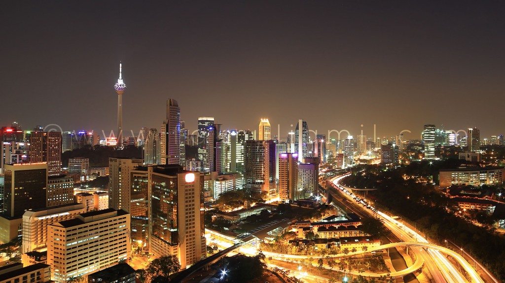 KL Tower and Busy Highway