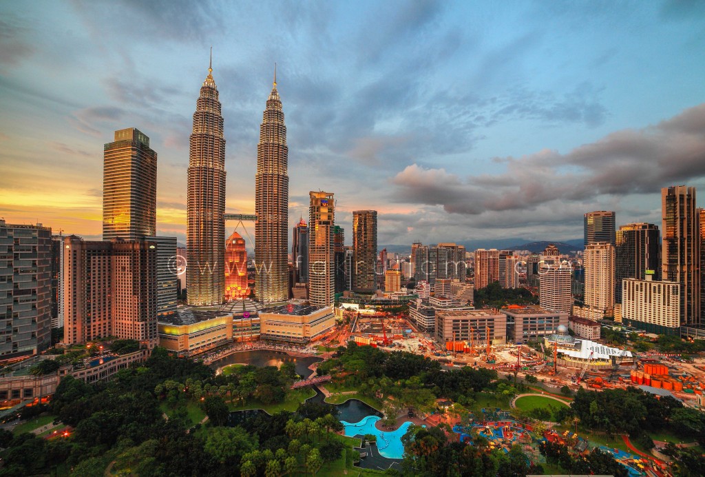 Petronas Twin Towers Sunset 2